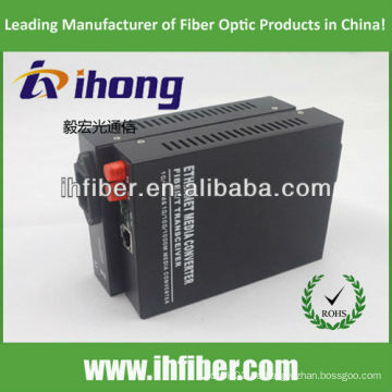 10/100 / 1000M Fiber Optic Media Converter Multimode Dual Fiber FC Port